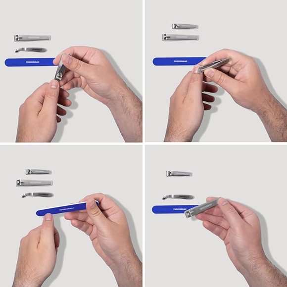 Tweezerman 4 Piece Stainless Steel Nail Grooming Gift Set - Picture 3 of 6